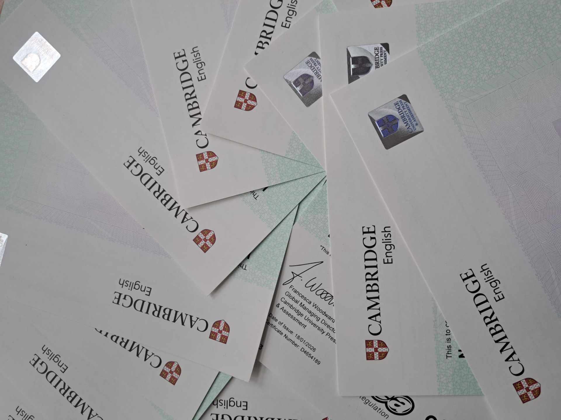 Cambridge certifikáty