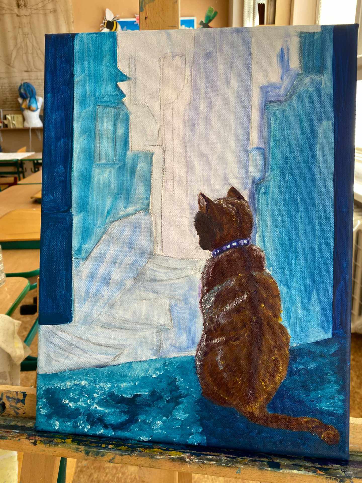 Malování na gymnáziu