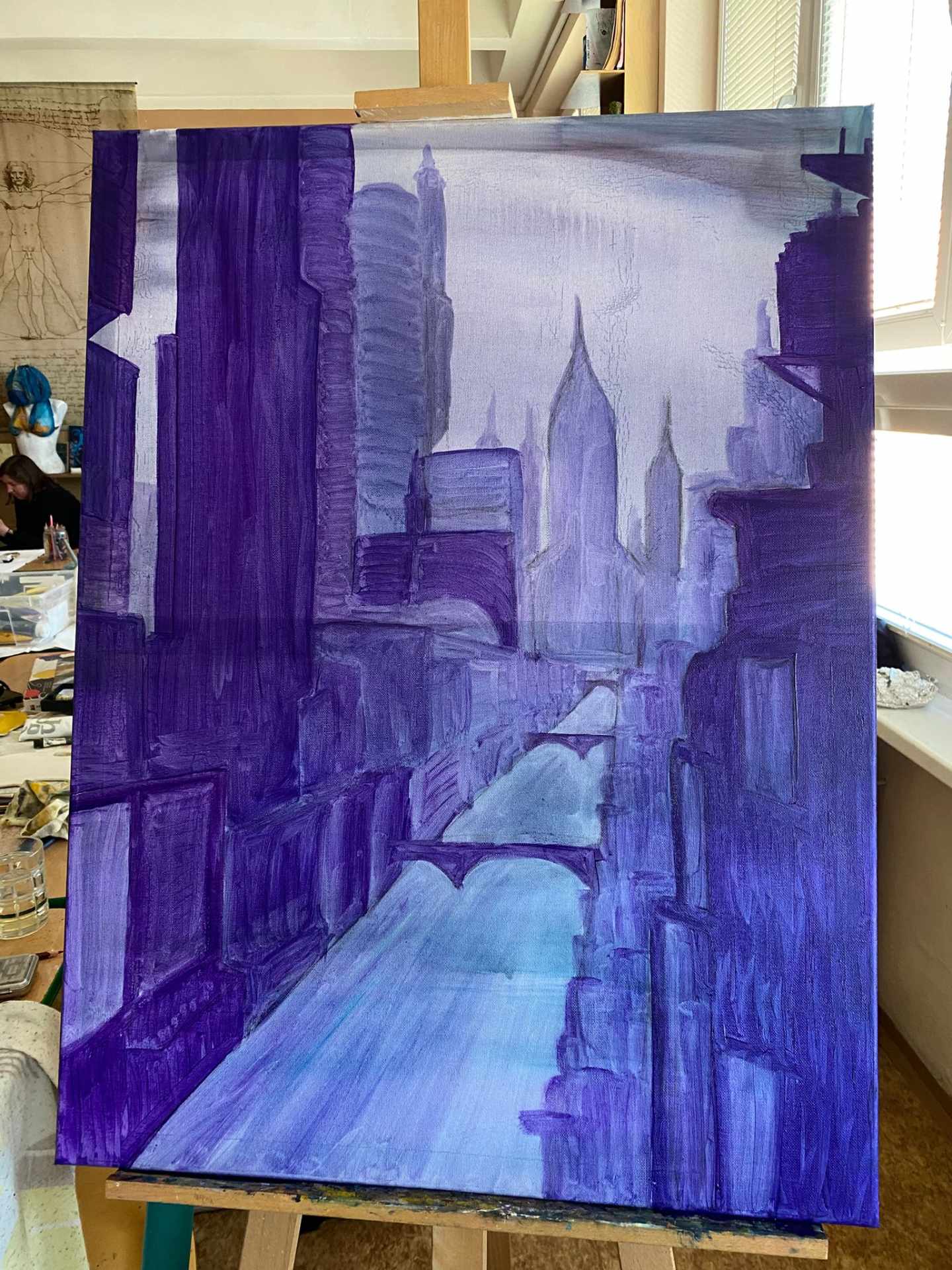 Malování na gymnáziu