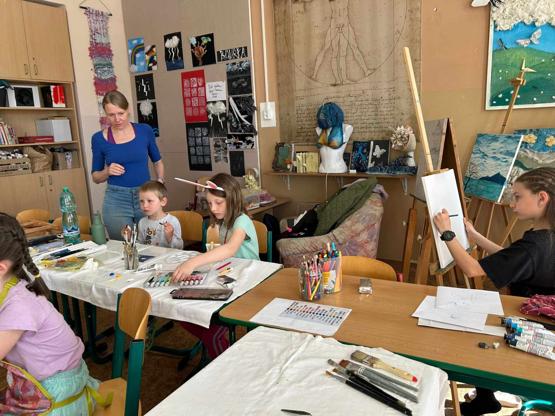 Malování na gymnáziu