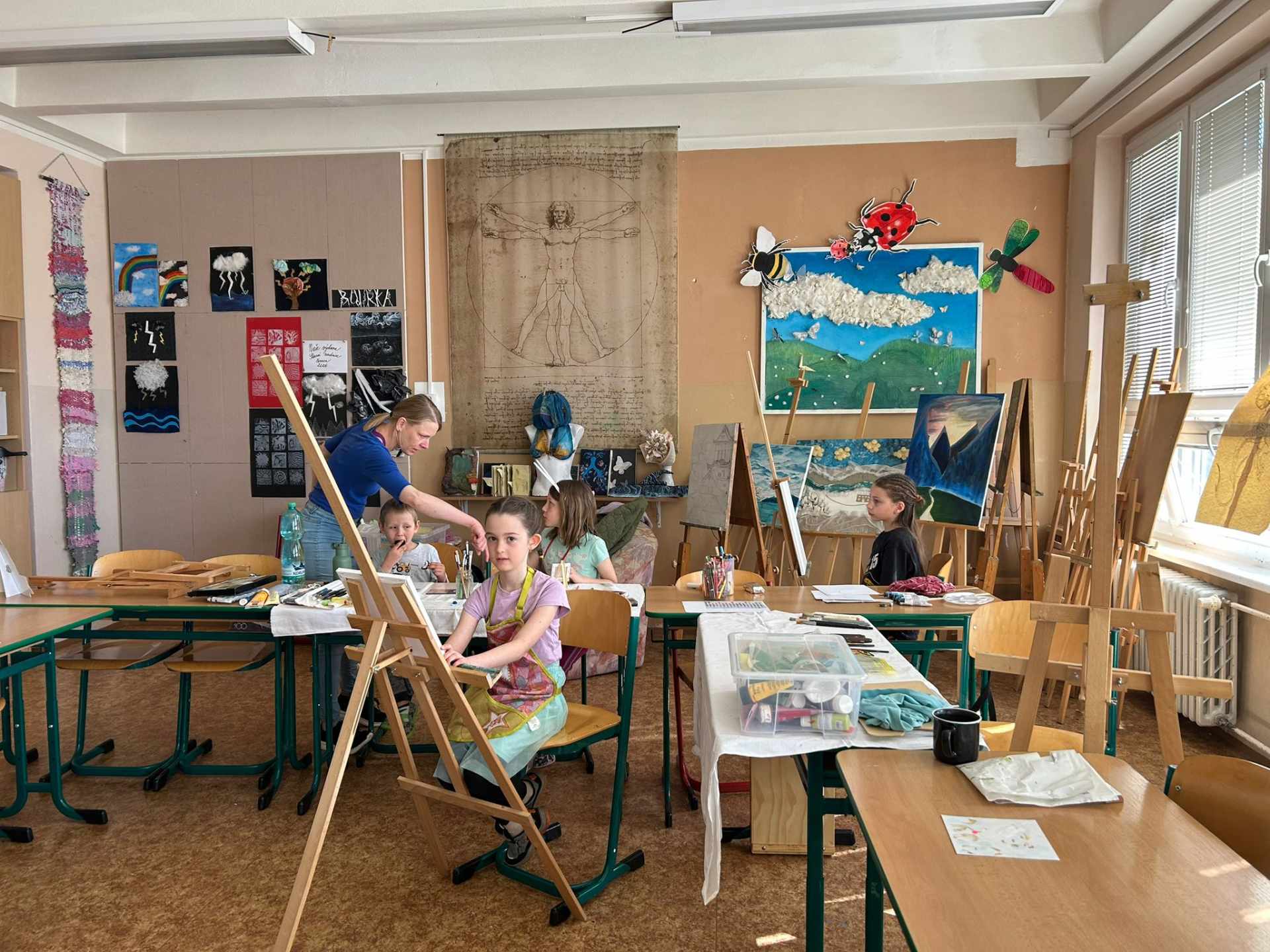 Malování na gymnáziu