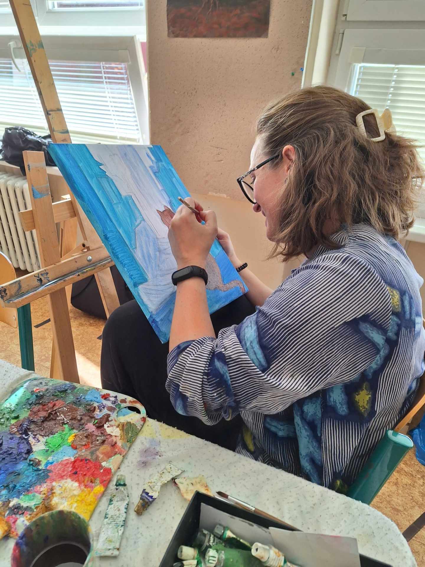 Malování na gymnáziu