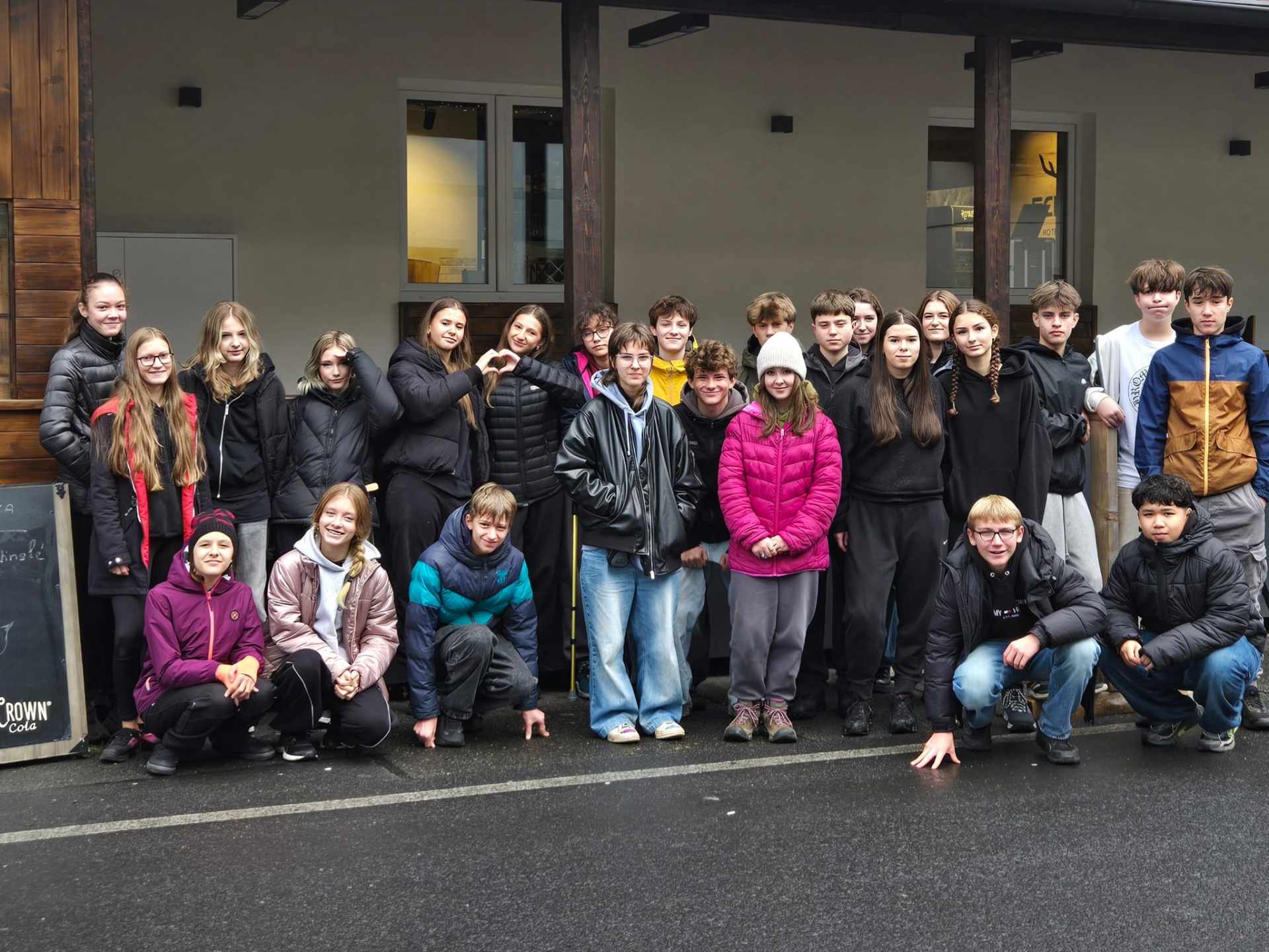 Žáci třídy V4.B v Nových Hamrech