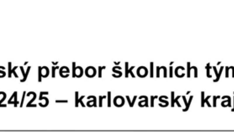 Krajský přebor školních týmů v šachu