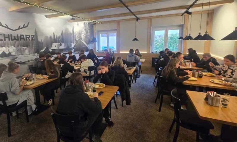 Žáci třídy V4.B v Nových Hamrech