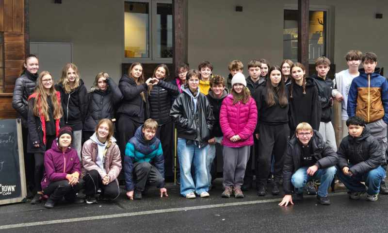 Žáci třídy V4.B v Nových Hamrech