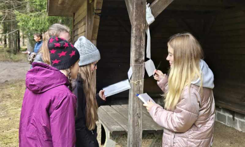 Žáci třídy V4.B v Nových Hamrech