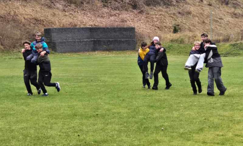 Žáci třídy V4.B v Nových Hamrech