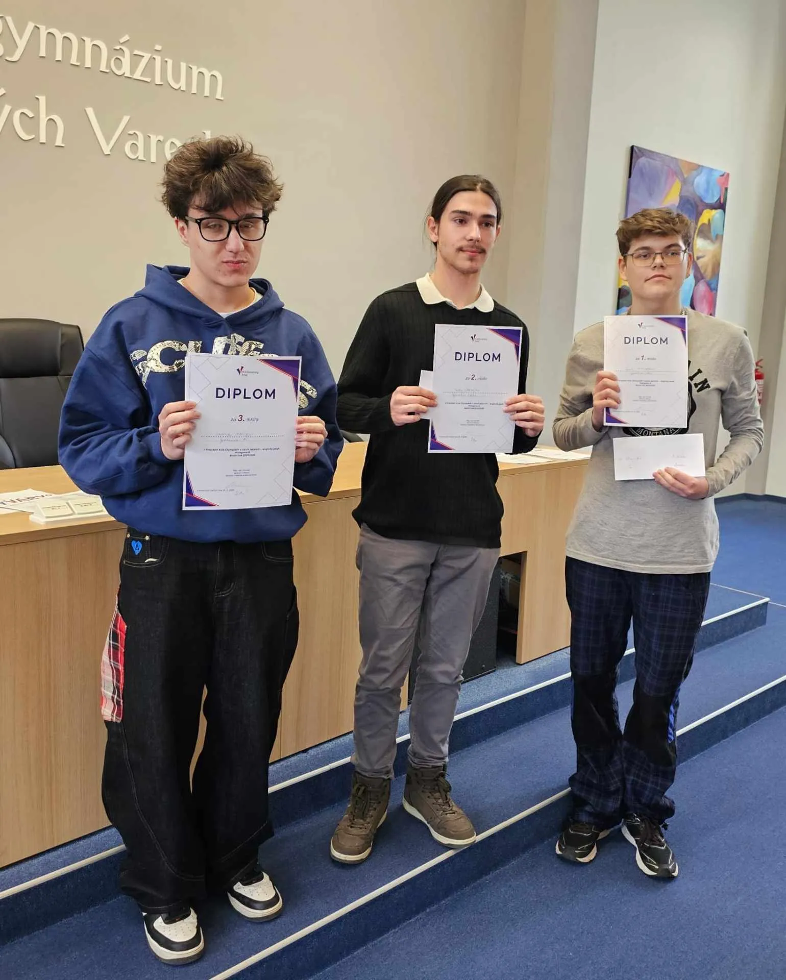 Krajské kolo olympiády v AJ